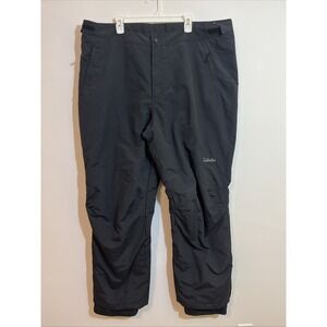 Cabelas Mens 2X Snow Pants Black Primaloft Insulated Winter Adjustable Waist